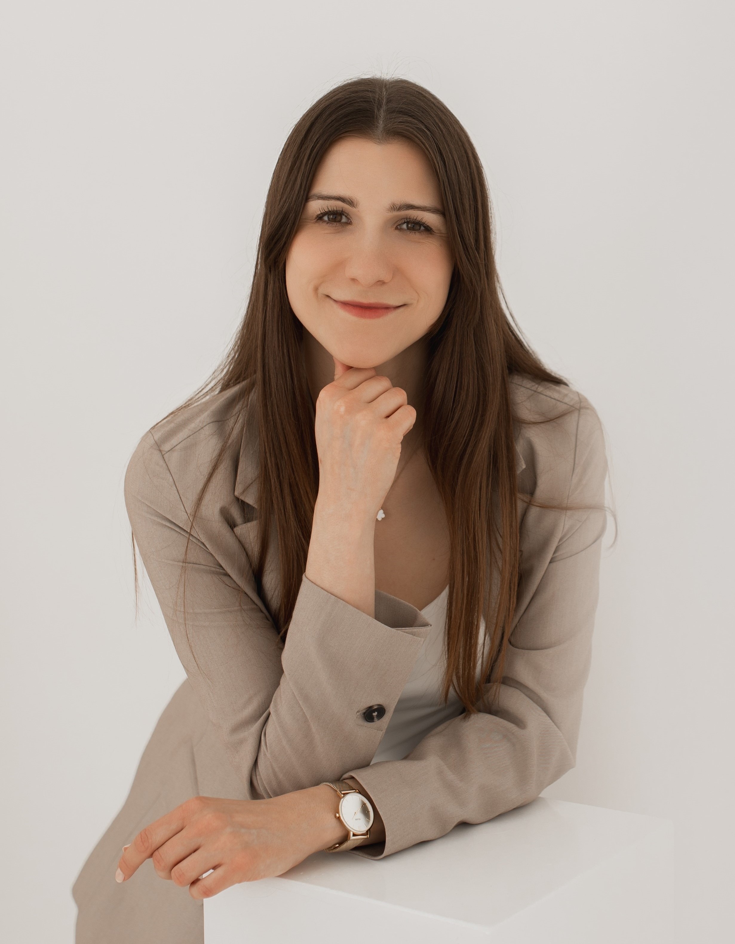 Dominika Pękała przy pracy